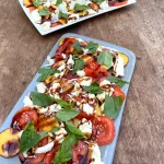 Pfirsich-Tomatensalat mit